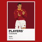 Cafu Roma red Icon Frame artwork detail