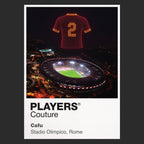 Cafu Roma number 2 Icons in Lights Frame artwork in black