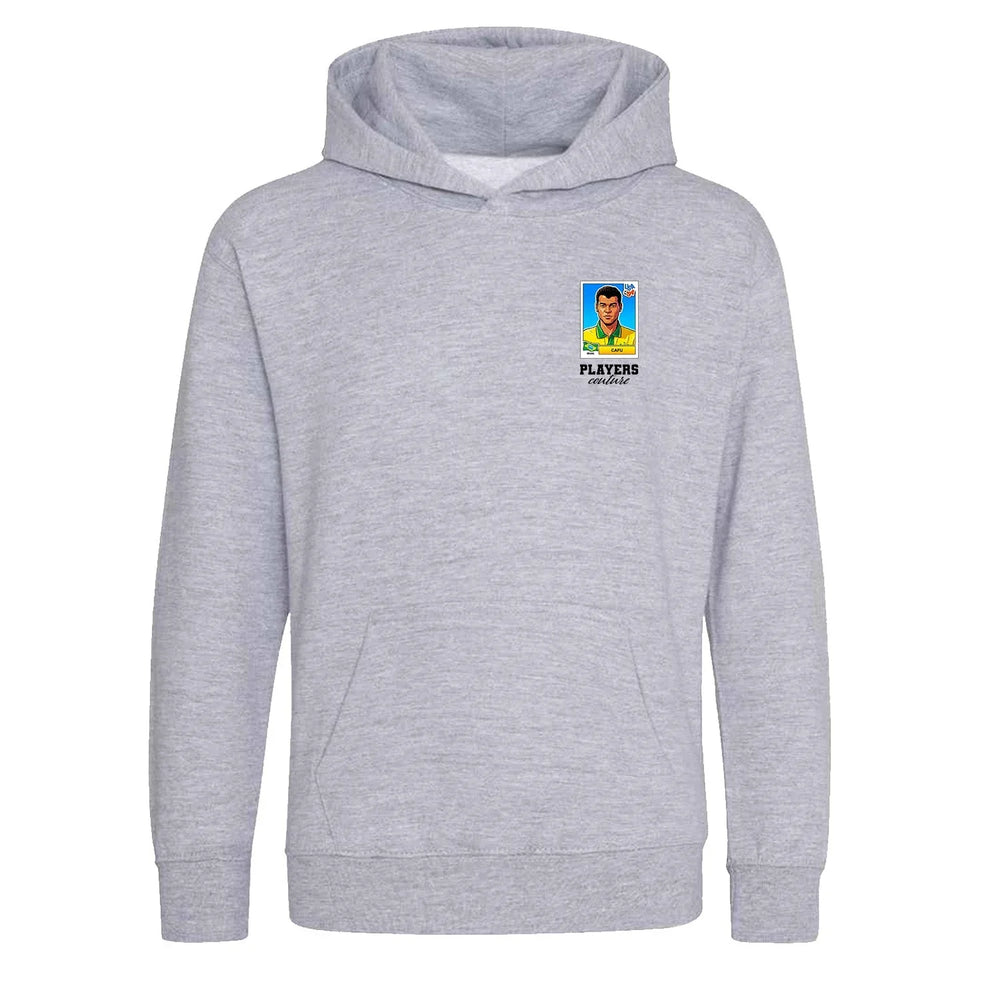 Cafu World Cup Sticker Kids Hoodie – cafu sticker kids grey hoodie Players Couture design