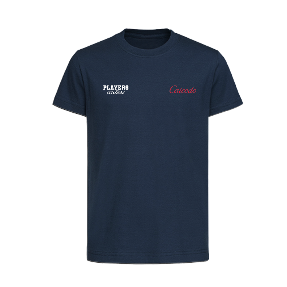 Moises Caicedo Logo Players Couture Kids T-Shirt Navy
