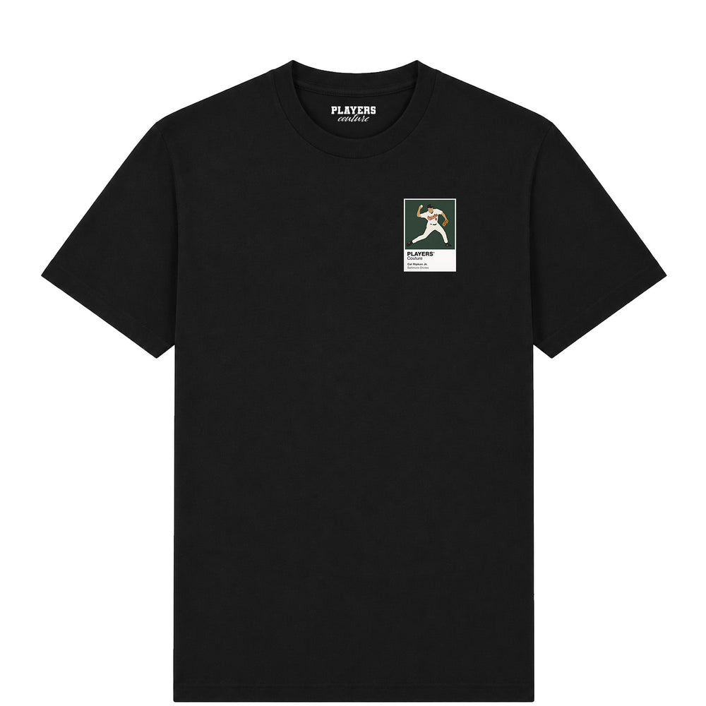 Cal Ripken Jr. Orioles Baseball Icon Frame Men's T-Shirt - Black