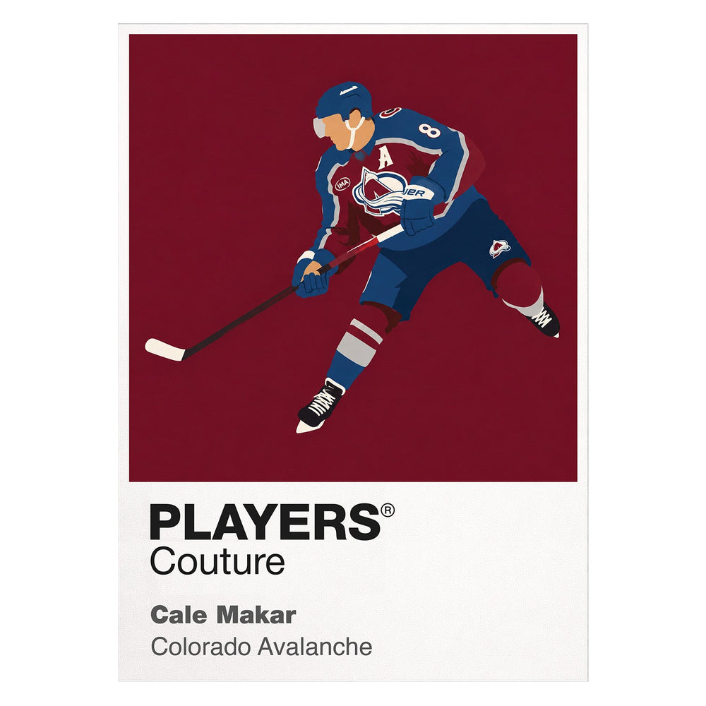 Cale Makar Avalanche Ice Hockey Icon Frame Men's T-Shirt – image 1