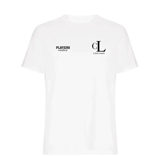Dominic Calvert Lewin t-shirt – white men's t-shirt featuring the Dominic Calvert Lewin Players Couture logo