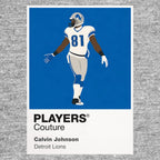 Calvin Johnson Lions American Football Icon Frame Men's T-Shirt