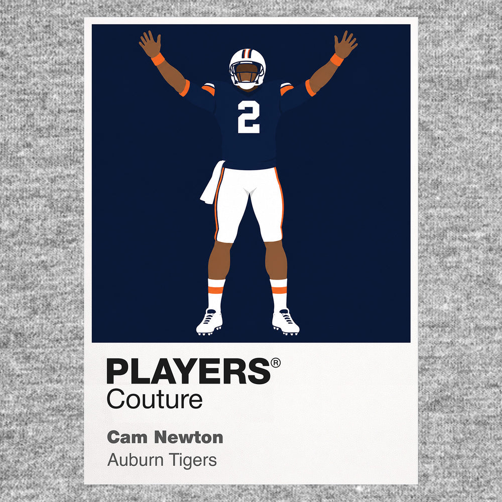Cam Newton Auburn Tigers American Football Icon T-Shirt für Herren