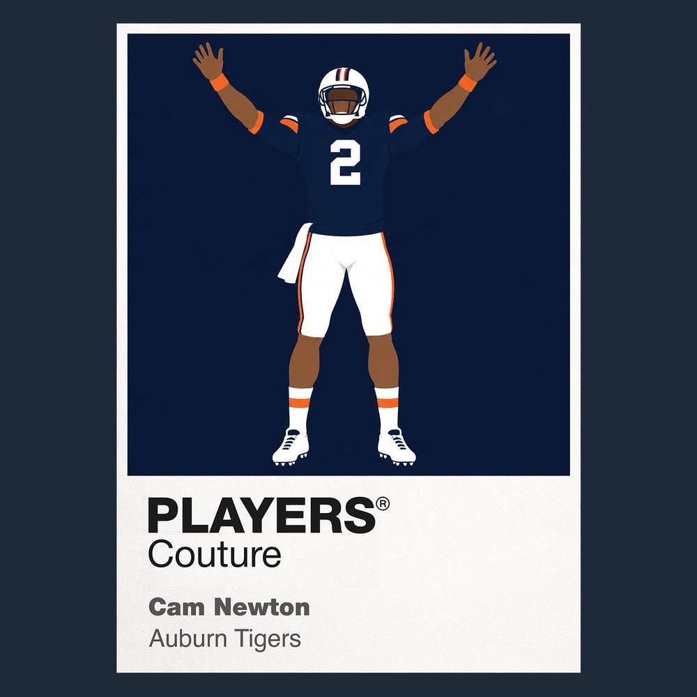 Cam Newton Auburn Tigers Football Icon Frame Men's Hoodie