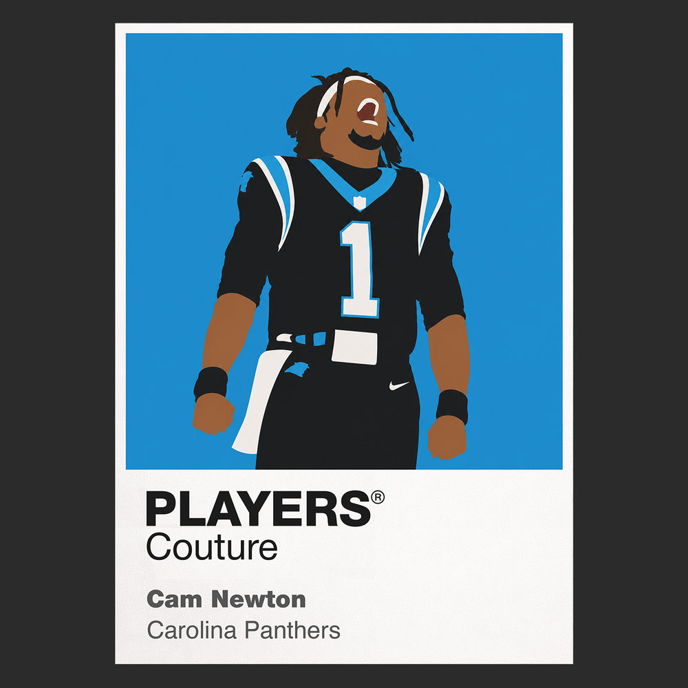 Cam Newton Panthers American Football Icon Frame Men's T-Shirt