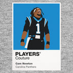 Cam Newton Panthers American Football Icon Frame Men's T-Shirt