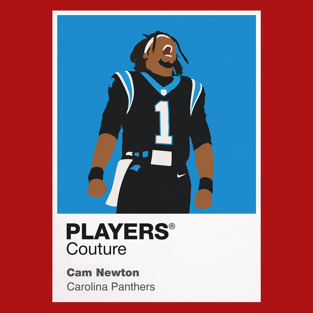 Cam Newton Panthers American Football Icon Frame Men's T-Shirt