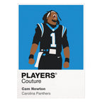 Cam Newton Panthers American Football Icon Frame Men's T-Shirt