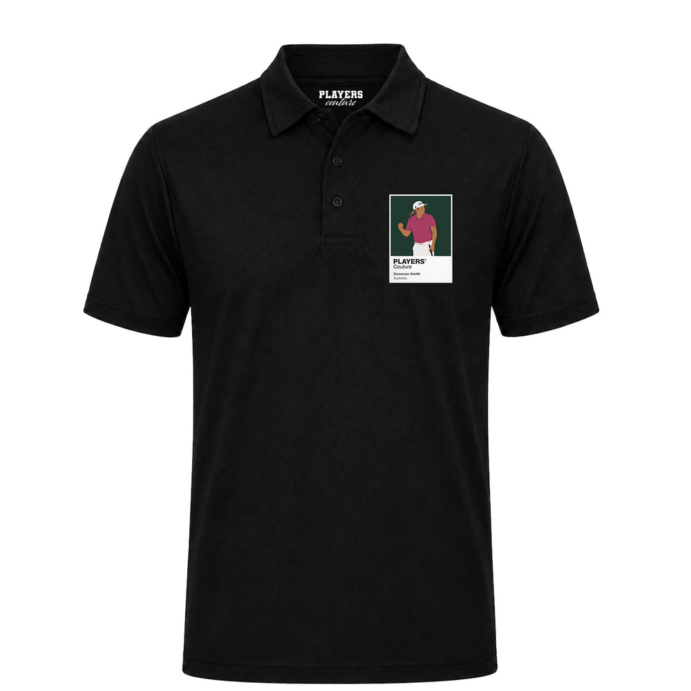 Cameron Smith Golf Icon Frame Men's Polo Shirt - Black