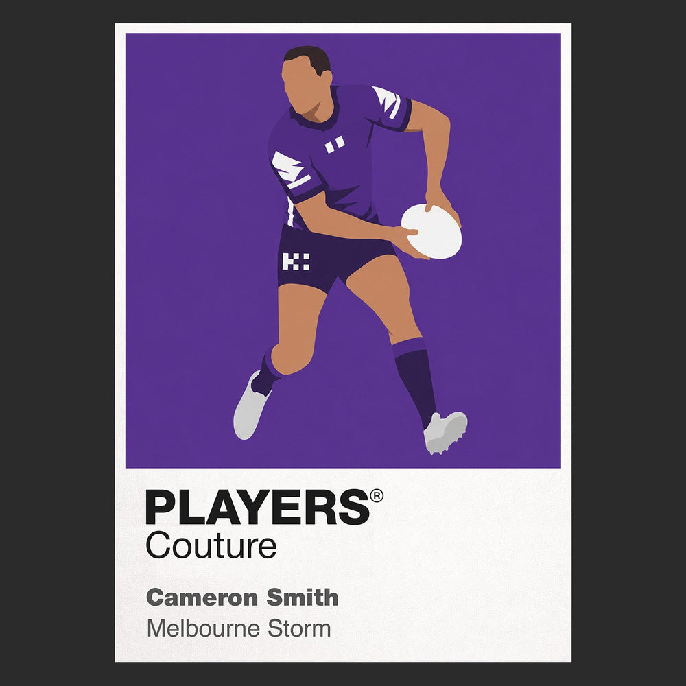 Cameron Smith Melbourne Storm rugby league T-shirt black