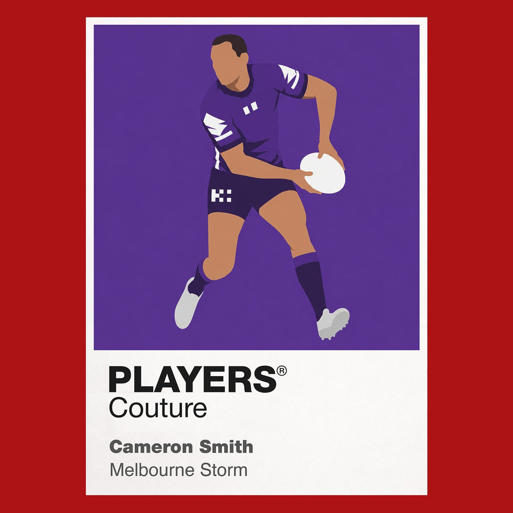Cameron Smith Melbourne Storm rugby league hoodie red