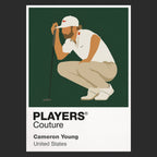 Cameron Young Golf Icon Frame Men's Polo Shirt