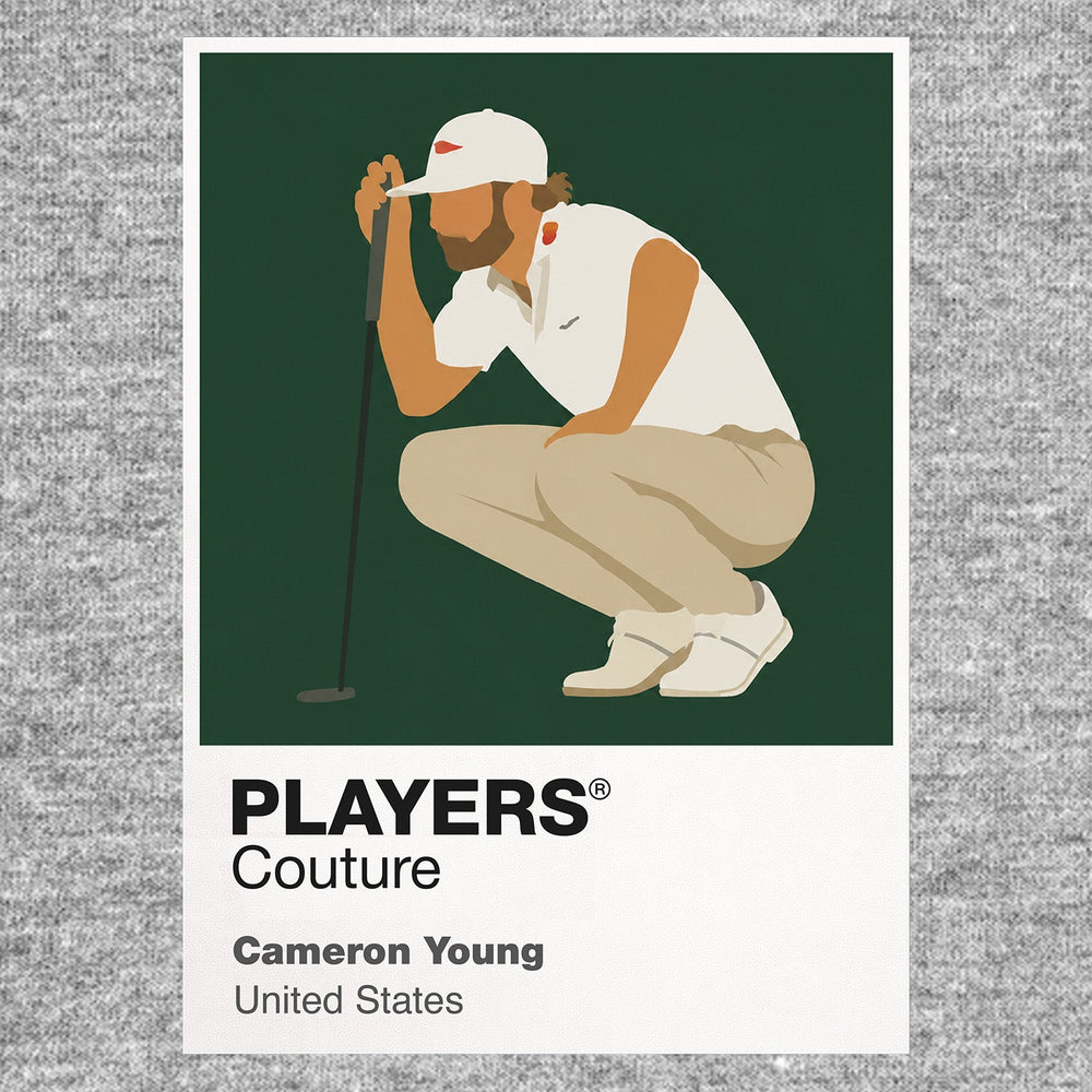 Cameron Young Golf Icon Frame Men's Polo Shirt