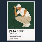 Cameron Young Golf Icon Frame Men's Polo Shirt