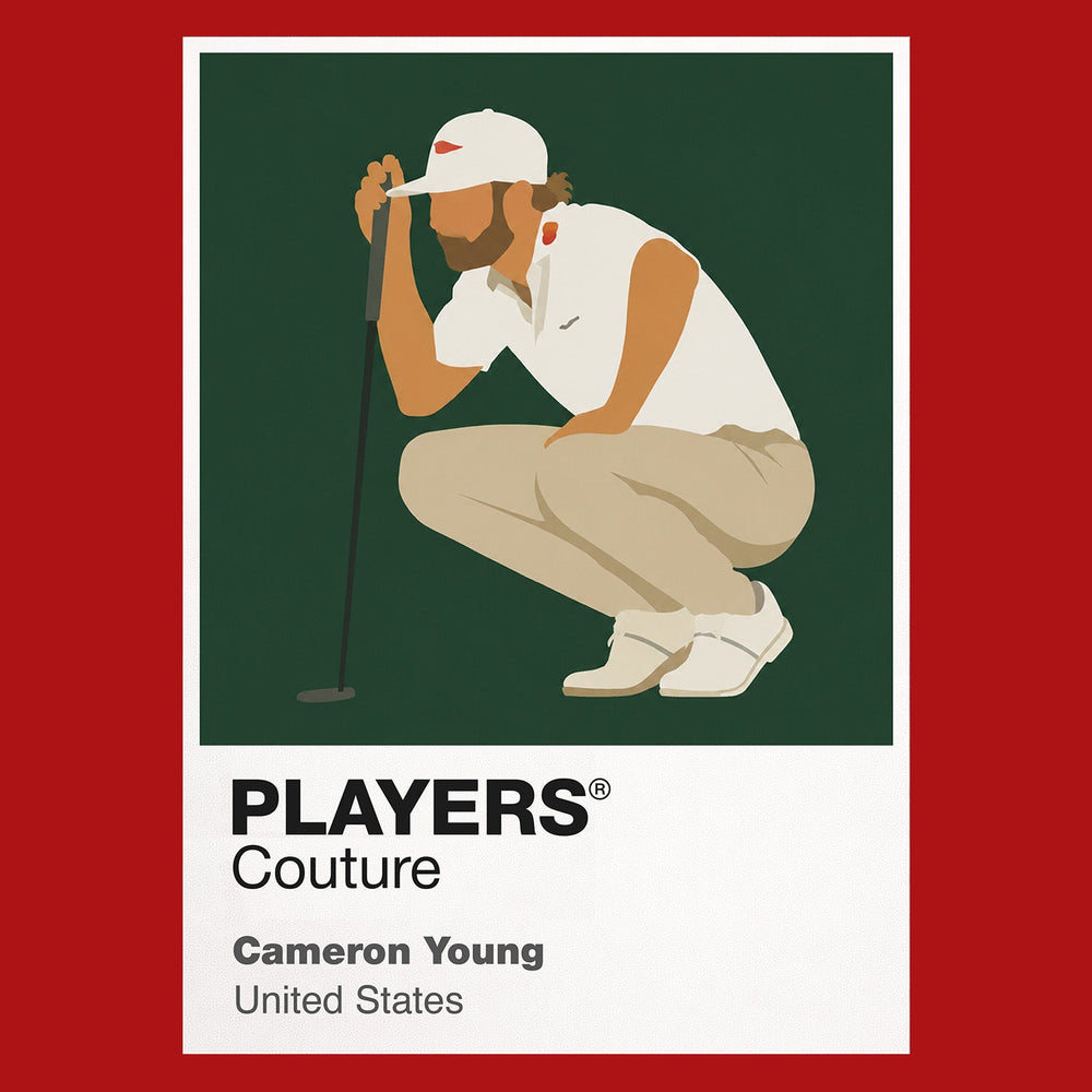 Cameron Young Golf Icon Frame Men's Polo Shirt