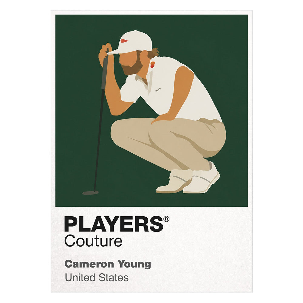 Cameron Young Golf Icon Frame Men's Polo Shirt