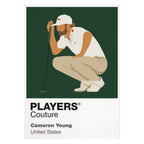 Cameron Young Golf Icon Frame Men's Polo Shirt