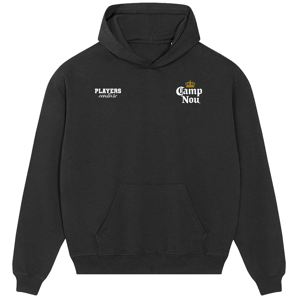 Camp Nou Logo Players Couture Men's Casual Hoodie Black