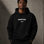 camps-bay name-print hoodie - black