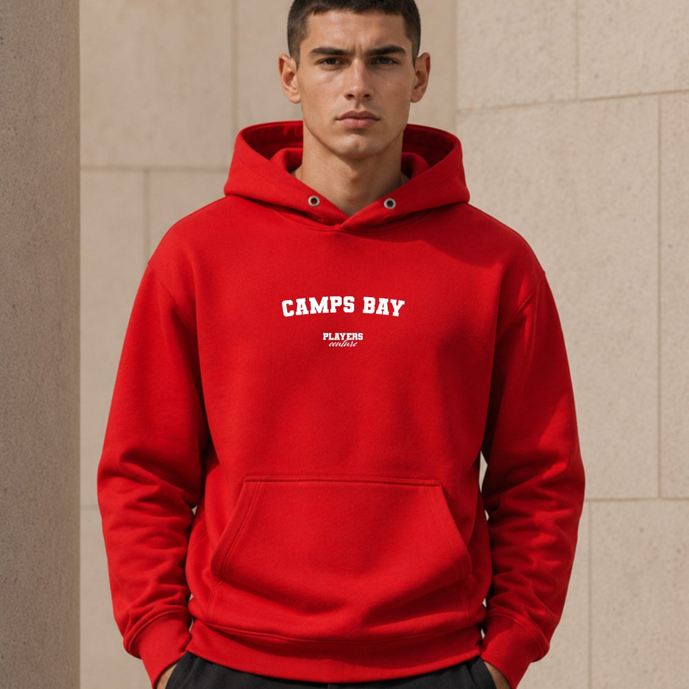 camps-bay name-print hoodie - red