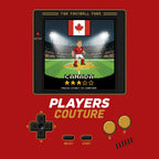Canada World Cup 8-Bit Kids T-Shirt retro gaming football design by Players Couture