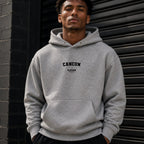 cancun name-print hoodie - grey