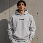 cancun name-print hoodie - grey