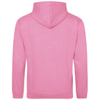 Essentials Collection hoodie – pink men's hoodie with black Essentials Collection letters and Players Couture logo on the