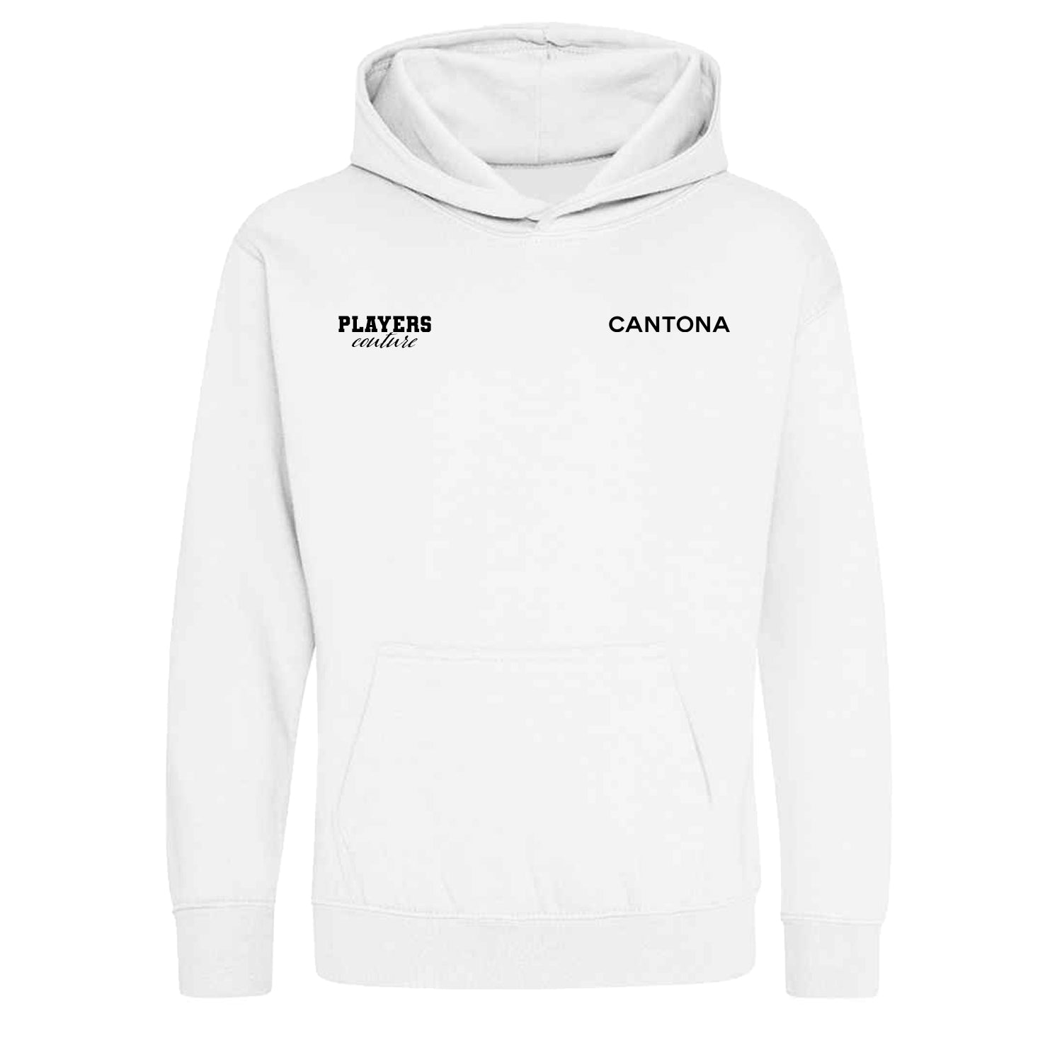 Eric Cantona Logo Players Couture Kids Hoodie White