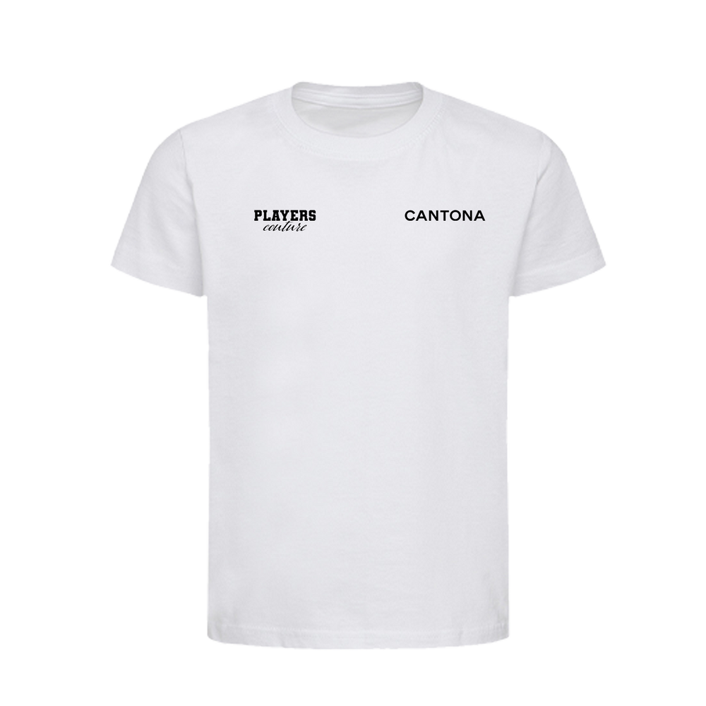 Eric Cantona Logo Players Couture Kids T-Shirt White