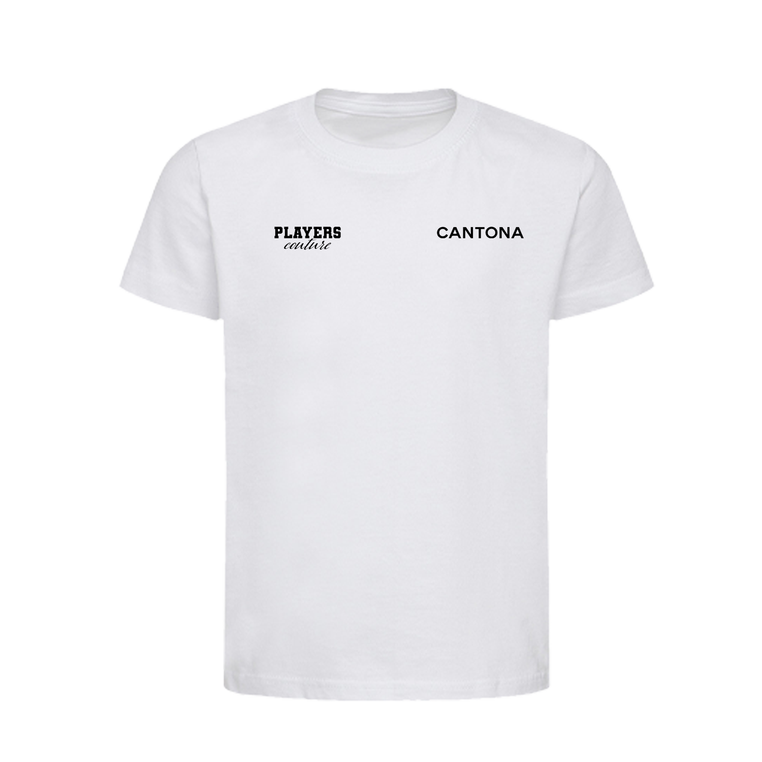 Eric Cantona Logo Players Couture Kids T-Shirt White