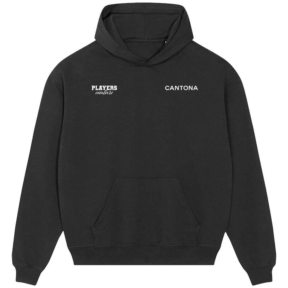 Eric Cantona Logo Players Couture Men's Casual Hoodie Black