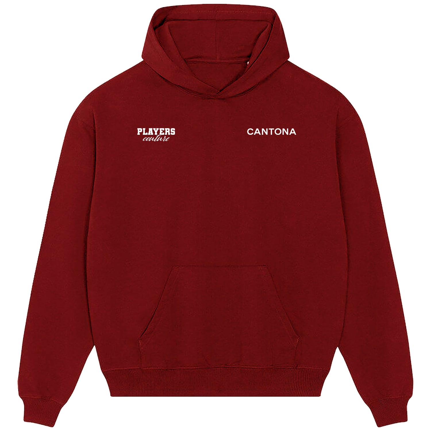 Eric Cantona Logo Players Couture Men's Casual Hoodie Red