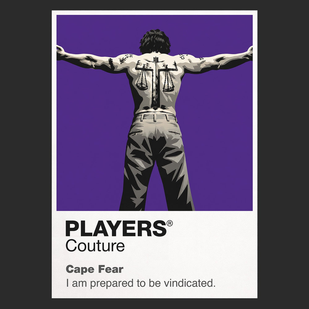 Cape Fear Max Cady's tattooed, watchful presence closing in on the Bowden family Icon Frame artwork in black