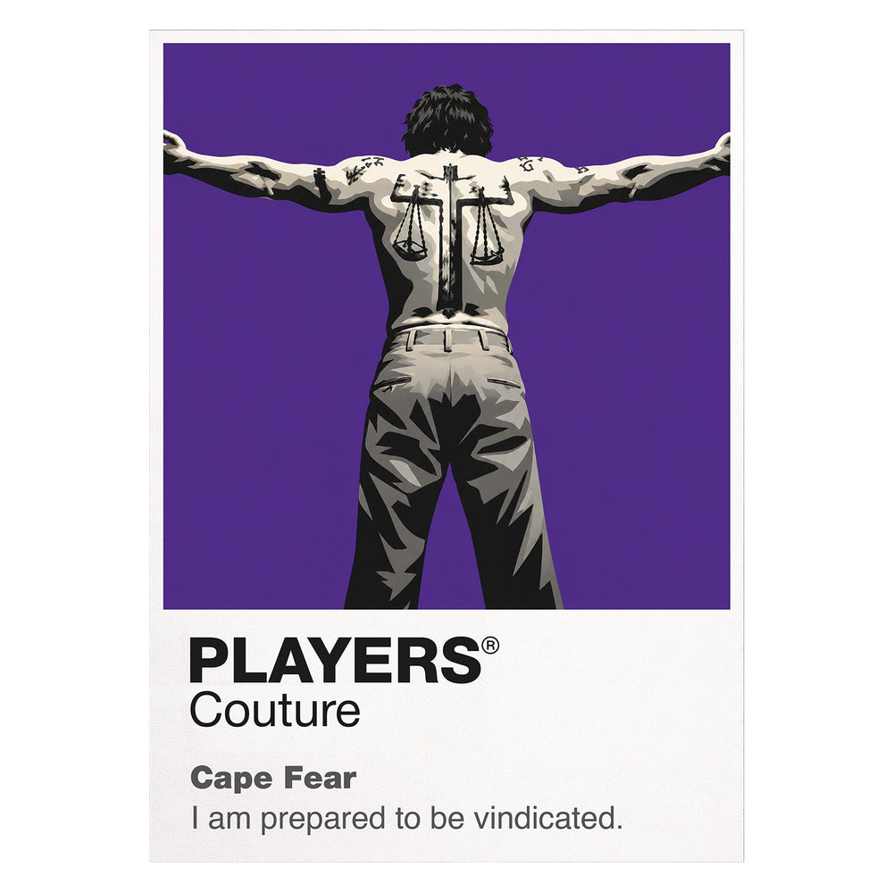 Cape Fear Max Cady's tattooed, watchful presence closing in on the Bowden family Icon Frame artwork on white