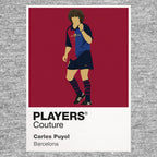Carles Puyol Barcelona grey Icon Frame artwork detail