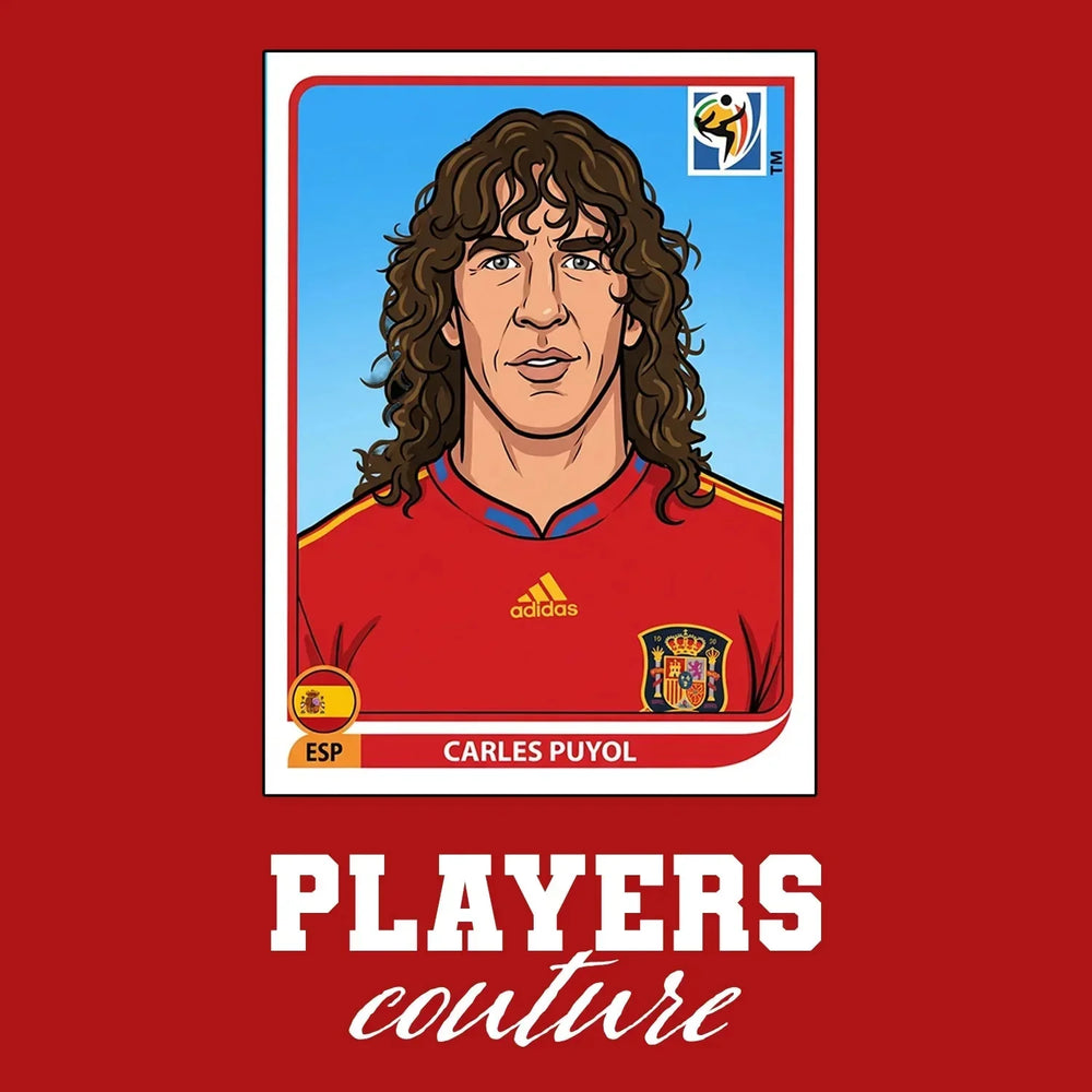 Carles Puyol World Cup Sticker Kids T-Shirt – carles puyol red Players Couture design