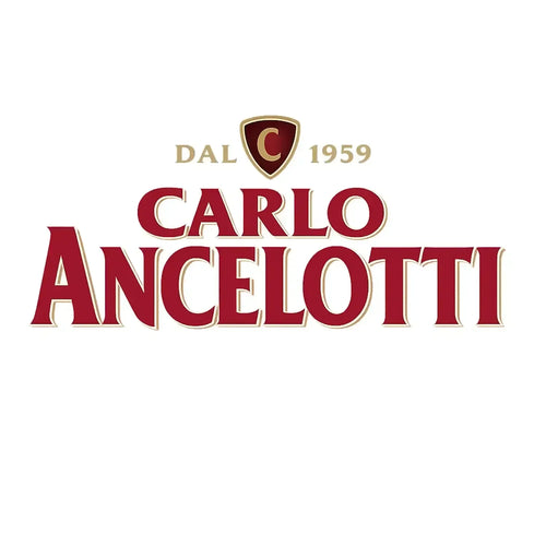Carlo Ancelotti Logo Men's T-Shirt – white close-up detail shot of the Carlo Ancelotti Players Couture logo design