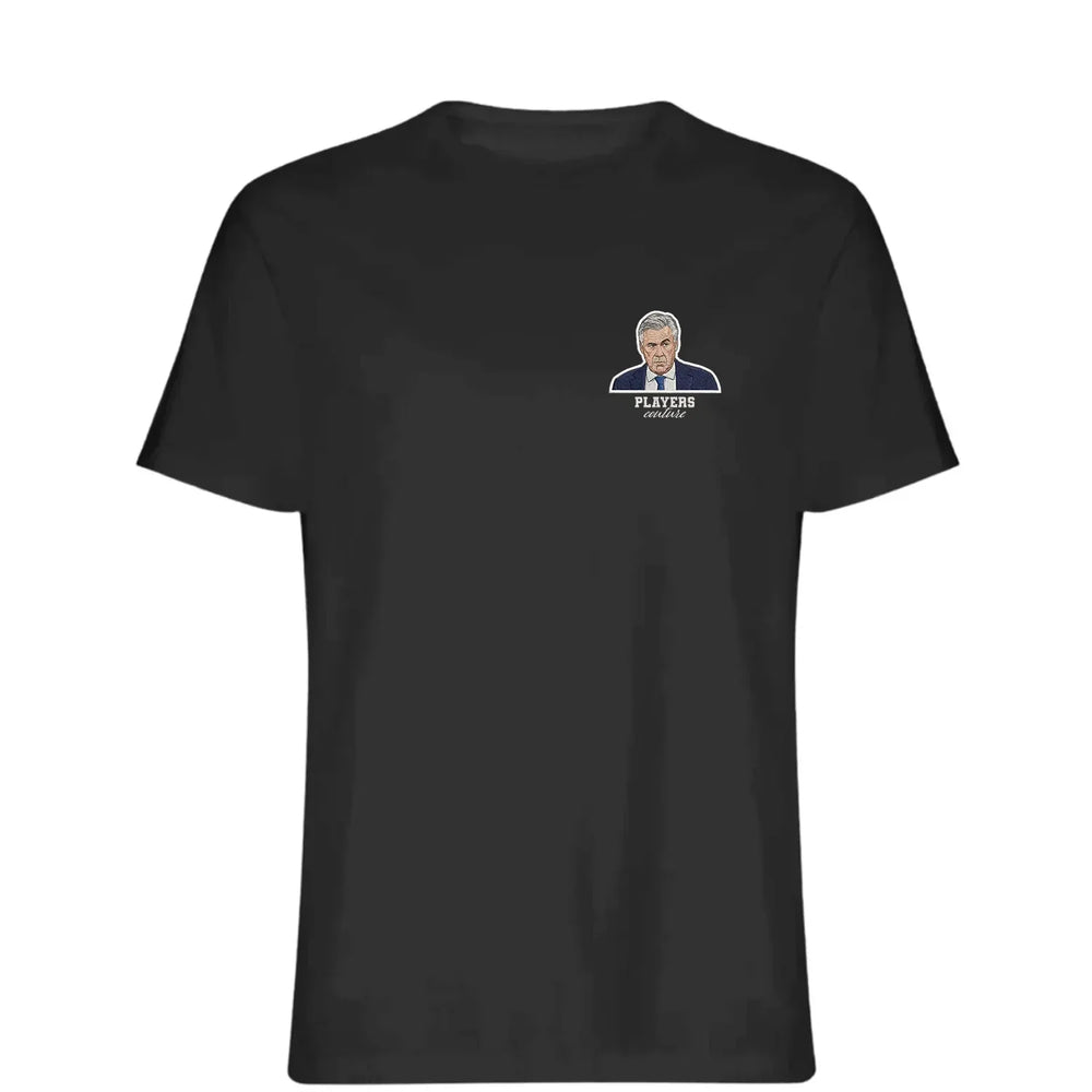 Carlo Ancelotti t-shirt – black men's t-shirt featuring the Carlo Ancelotti Players Couture logo