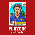 Carlo Ancelotti World Cup Sticker Kids Hoodie – carlo ancelotti red Players Couture design