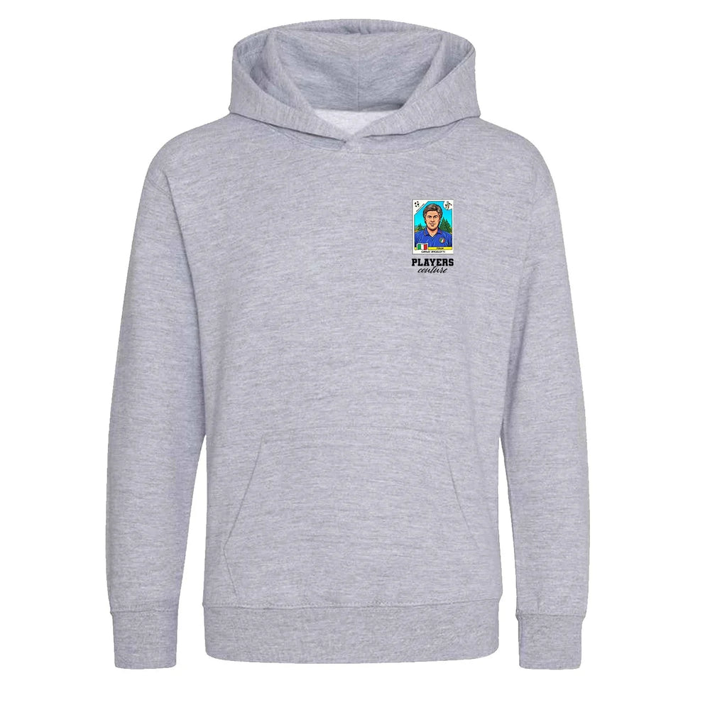 Carlo Ancelotti World Cup Sticker Kids Hoodie – carlo ancelotti sticker kids grey hoodie Players Couture design