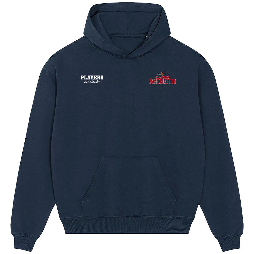 Carlo Ancelotti Logo Players Couture Men's Casual Hoodie Navy