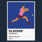 Carlos Alcaraz Tennis Icon Frame Men's Hoodie