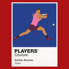 Carlos Alcaraz Tennis Icon Frame Men's Hoodie