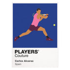 Carlos Alcaraz Tennis Icon Frame Men's Hoodie