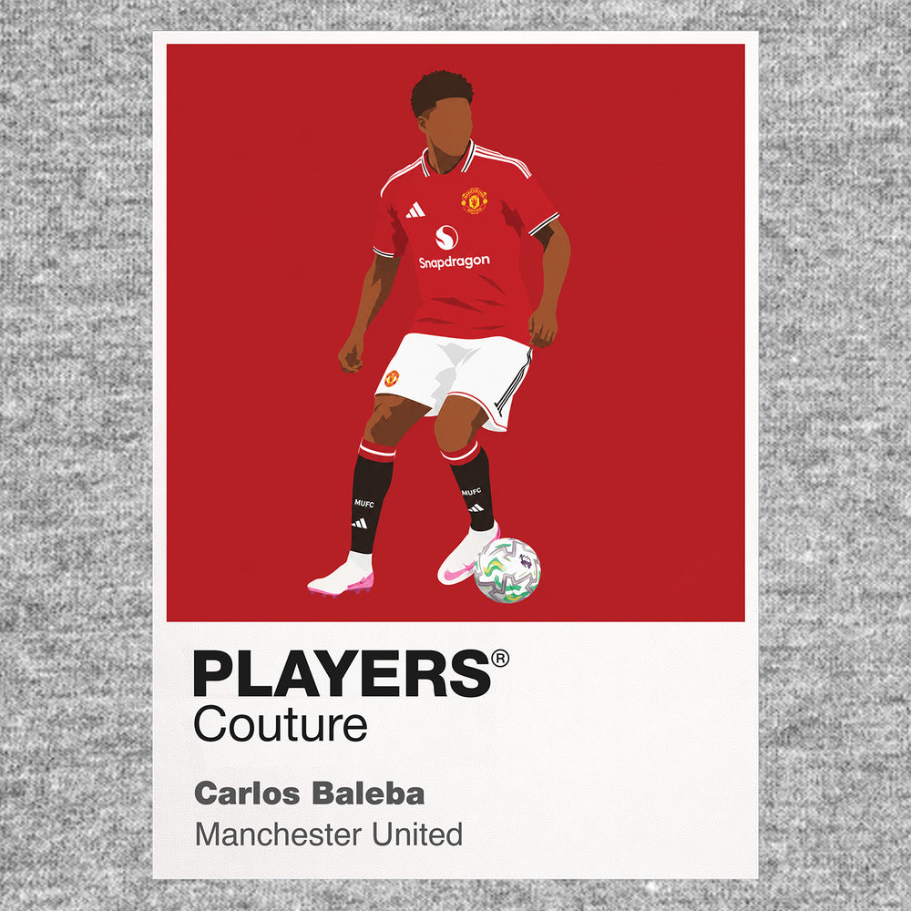 Carlos Baleba Manchester United Icon Frame Men's T-Shirt