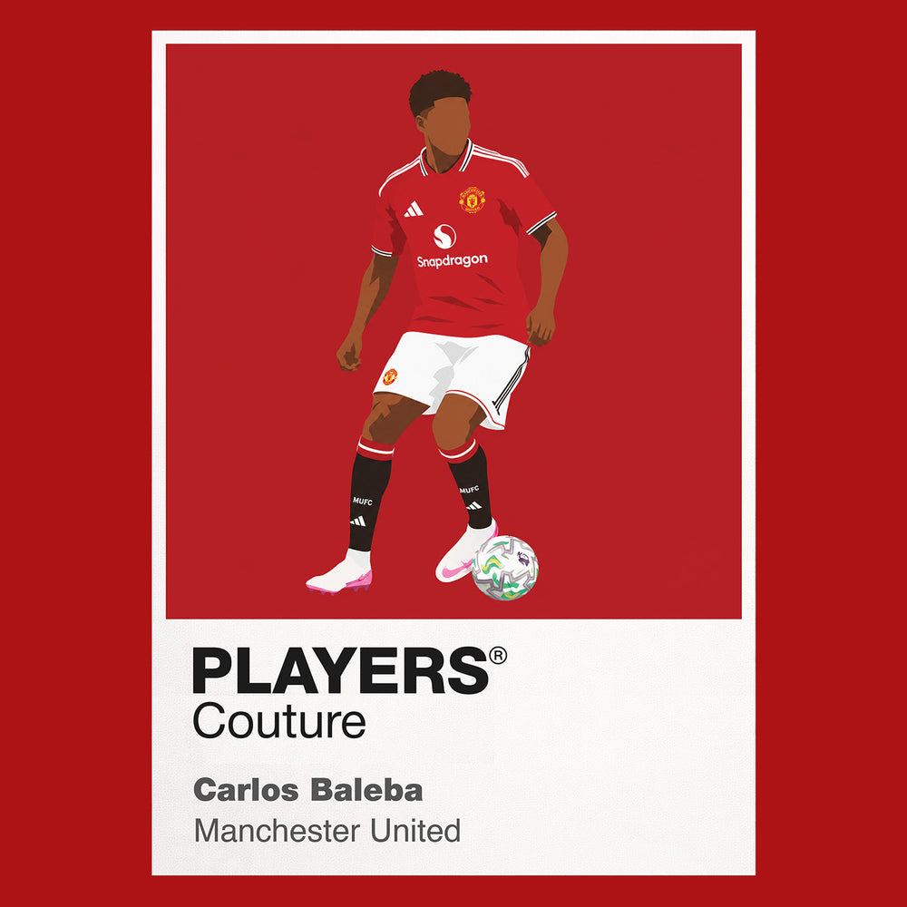 Carlos Baleba Manchester United Icon Frame Men's T-Shirt