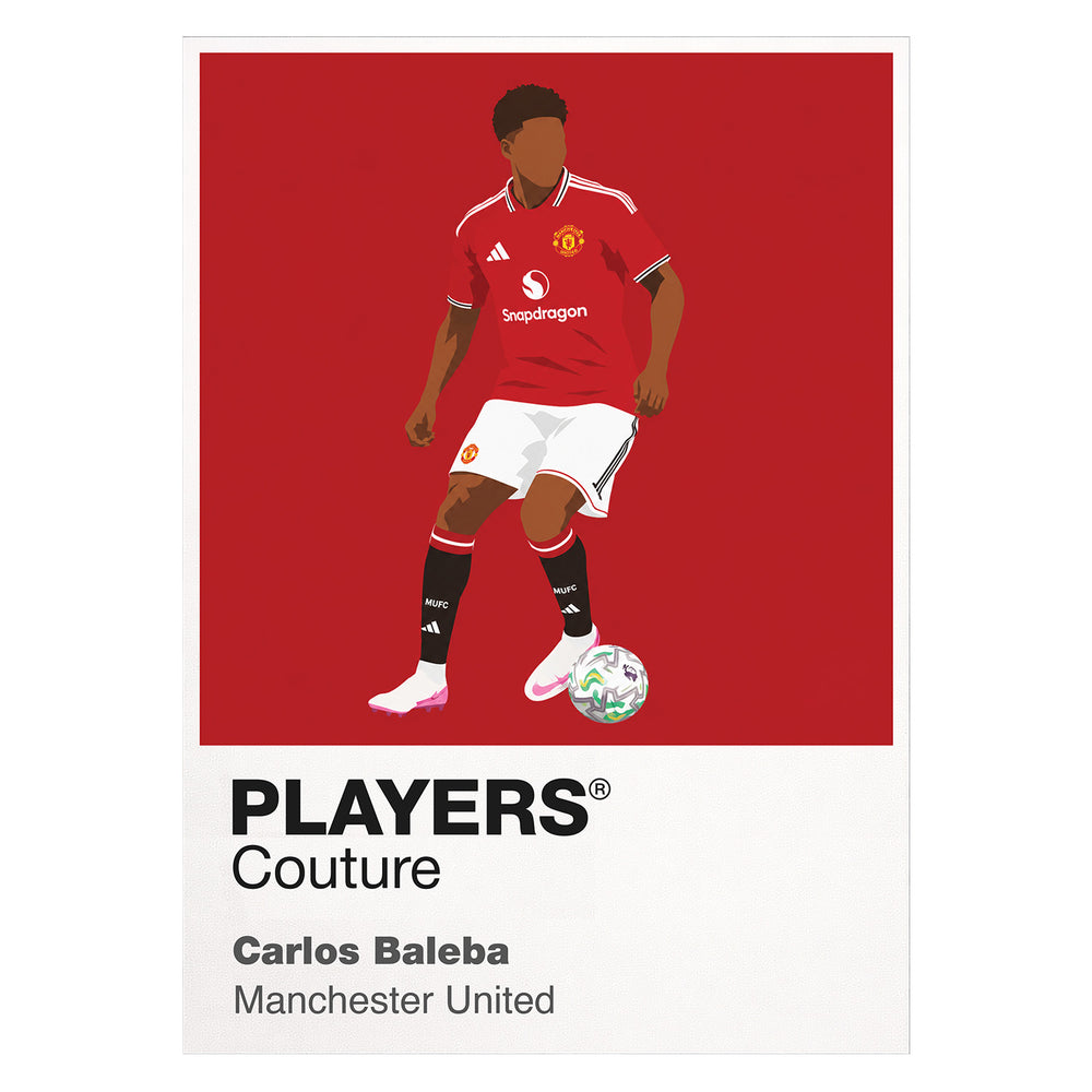 Carlos Baleba Manchester United Icon Frame Men's T-Shirt